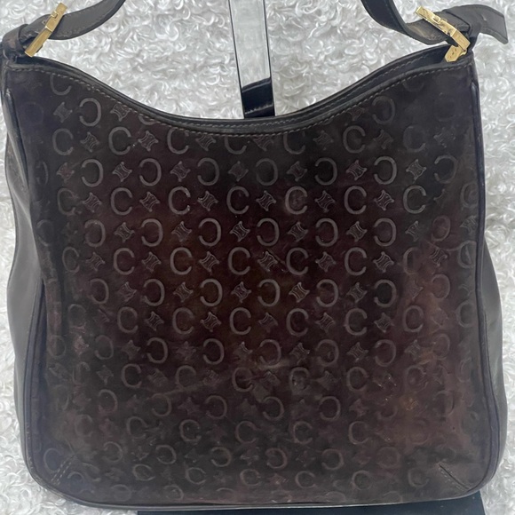 Celine Suede Leather C Logo Shoulder Bag - Picture 7 of 16